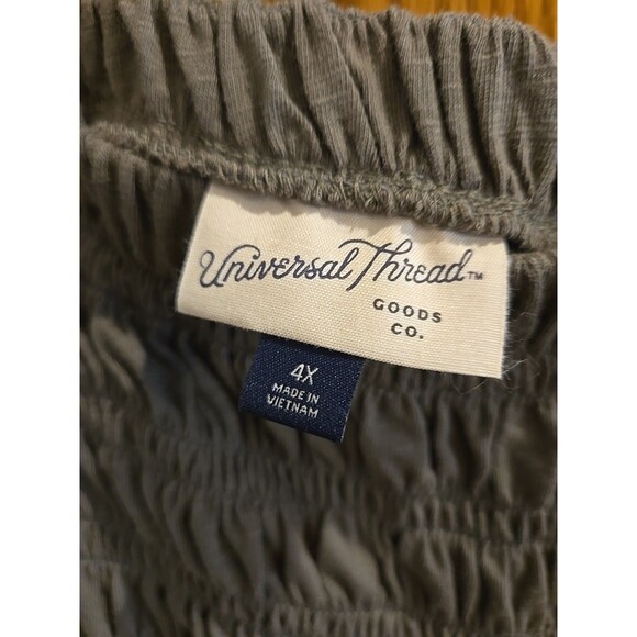 Universal Thread Womens Knit Smocked Maxi A-Line Skirt Size 4x Mountain Green - Picture 9 of 15